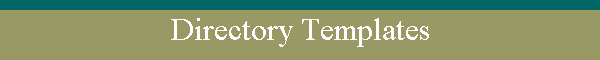 Directory Templates